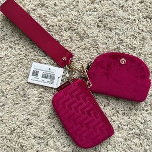 Lululemon Dual Pouch Wristlet Velvet
